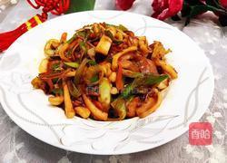 大葱炒鱿鱼的做法图解1