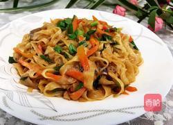 炒寿面的做法图解13