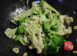 ＃河北菜＃火腿炒双花的做法图解10