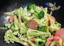 ＃河北菜＃火腿炒双花的做法图解15