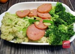 ＃河北菜＃火腿炒双花的做法图解19