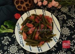 蒜苔炒腊肠的做法图解7