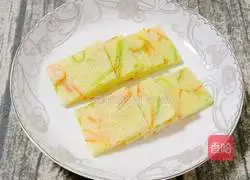 Seasonal Vegetable Rice Omelette (Baby Complementary Food) Recipe Illustration 11