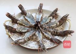 蒜蓉粉丝蒸大虾的做法图解3