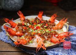 蒜蓉粉丝蒸大虾的做法图解9