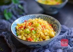 彩椒蛋炒饭的做法图解8