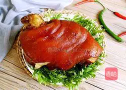 Illustration of how to make braised elbow 12