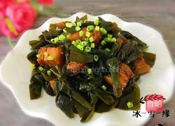 ＃东北＃五花肉炖海带扣的做法图解1