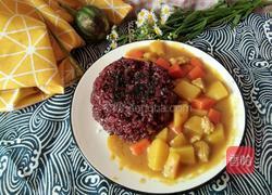 紫米咖喱饭的做法图解12