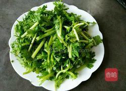 清炒蒜蓉茼蒿的做法图解2