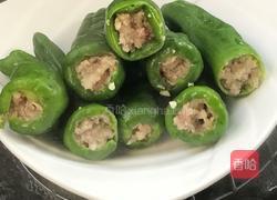 青椒酿肉的做法图解8