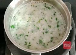 猪肝青菜粥 (宝宝辅食)的做法图解9