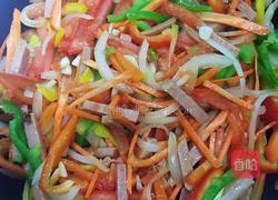 五彩炒拉面的做法图解6