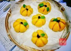 南瓜糯米豆沙包的做法图解15