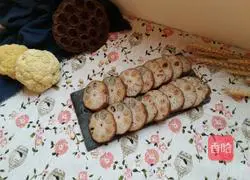 Illustration of making glutinous rice lotus root 11