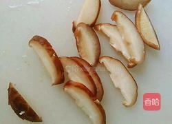 煎香菇片蒸豆腐的做法图解2
