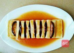 煎香菇片蒸豆腐的做法图解7