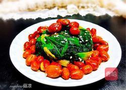 凉拌果仁菠菜的做法图解9