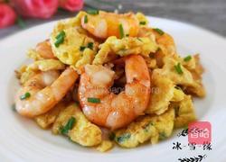 ＃东北＃虾仁炒鸡蛋的做法图解1