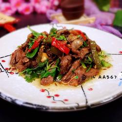 孜然炒鸡心的做法[图]