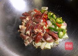 孜然炒鸡心的做法图解4