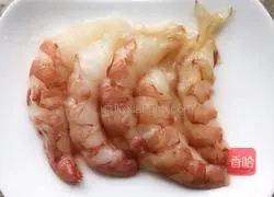 Illustration of how to make colorful vegetables and shrimp 2