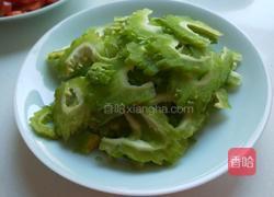 五花肉炒苦瓜片的做法图解4