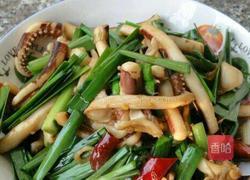 鱿鱼炒韭菜的做法图解8