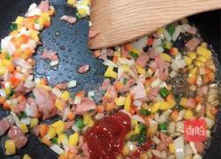 薯条蛋包饭(薯条蛋包培根炒饭)的做法图解7