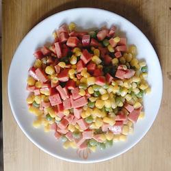 青豆玉米炒火腿的做法[图]