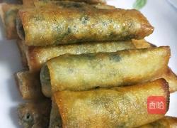 荠菜(野菜）春卷的做法图解7