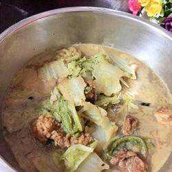 手撕白菜炖酥肉的做法[图]