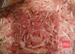 炸白萝卜肉丸子（饼）的做法图解3