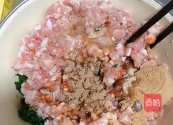 荠菜猪肉饺子-火龙果面的做法图解2