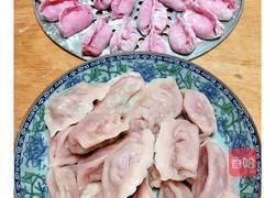 荠菜猪肉饺子-火龙果面的做法图解9