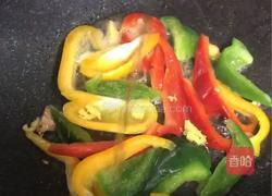 彩椒炒鸡杂的做法图解4