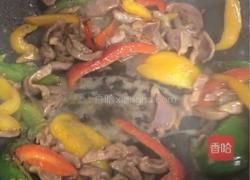 彩椒炒鸡杂的做法图解7