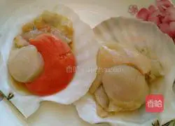 Illustration of how to make steamed scallops with vermicelli 2