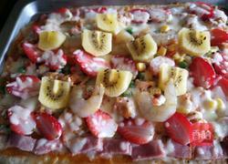 薄底鸡丁鲜果披萨的做法图解15