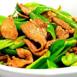 园椒爆肉的做法[图]