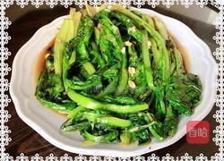 豆豉蒜蓉油麦菜的做法图解6