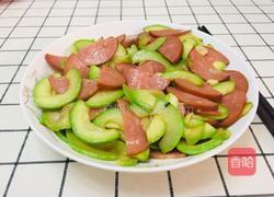 角瓜炒火腿的做法图解8