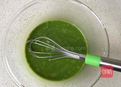 菠菜戚风蛋糕的做法图解4