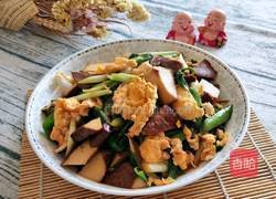 蒜苗炒香干鸡蛋的做法图解8