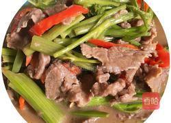 芹菜炒牛肉的做法图解4
