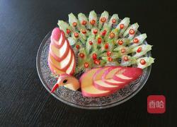 正月十五闹元宵 水果孔雀开屏的做法图解11