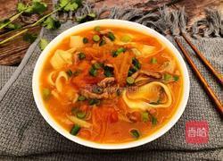 西红柿蒜苔肉丝面的做法图解14