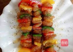 平底锅版彩椒鸡肉串的做法图解7