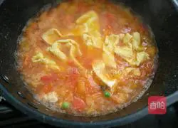 Illustration of how to make tomato and egg noodles 8