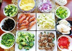 排骨大虾麻辣香锅的做法图解1